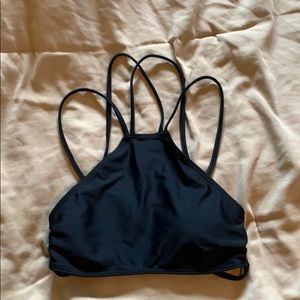 hollister black bikini top